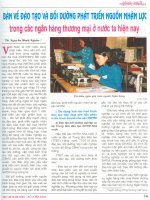 Bàn về đào tạo và bồi dưỡng phát triển nguồn nhân lực trong các ngân hàng thương mại ở nước ta hiện nay 