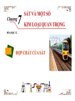 Bài giảng bài hợp chất của sắt hóa học 12 