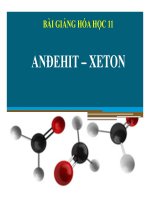 Bài giảng bài anđehit   xeton hóa học 11 (3) 