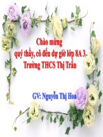 Bài giảng bài phương trình chứa ẩn ở mẫu đại số 8 