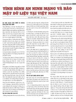 Tình hình an ninh mạng và bảo mật dữ liệu tại việt nam 