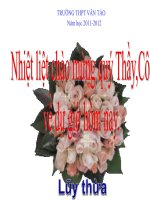 Bài giảng bài lũy thừa giải tích 12 (2) 