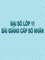 Bài giảng bài cấp số nhân đại số 11 (6) 