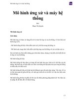 Mô hình ứng xử và máy hệ thống 