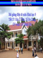 Bài giảng bài góc ở tâm   số đo cung hình học 9 (3) 