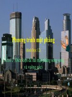 Bài giảng bài phương trình mặt phẳng hình học 12 (5) 