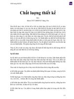 Chất luợng thiết kế 