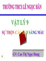 Bài giảng bài sự trộn của ánh sáng màu vật lý 9 (3) 