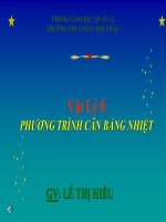 Bài giảng bài phương trình cân bằng nhiệt vật lý 8 (9) 