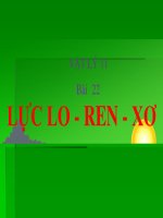 Bài giảng bài lực lo   ren   xơ vật lý 11 (12) 