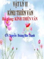 Bài giảng bài kính thiên văn vật lý 11 (6) 