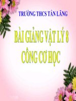 Bài giảng bài công cơ học vật lý 8 (6) 