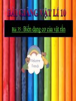 Bài giảng bài biến dạng cơ của vật rắn vật lý 10 (8) 