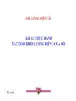 Bài giảng bài thực hành xác định khối lượng riêng của sỏi vật lý 6 (6) 