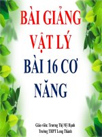 Bài giảng bài cơ năng vật lý 8 (9) 