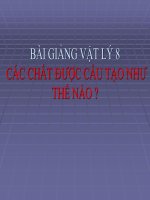 Bài giảng bài các chất được cấu tạo như thế nào vật lý lớp 8 (4) 