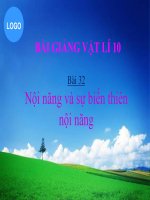 Bài giảng bài nội năng và sự biến thiên nội năng vật lý 10 (15) 
