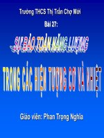 Bài giảng bài sự bảo toàn năng lượng trong các hiện tượng cơ và nhiệt vật lý 8 (5) 