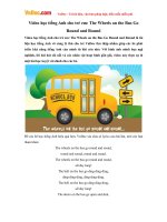 Video học tiếng Anh cho trẻ em: The Wheels on the Bus Go Round and Round