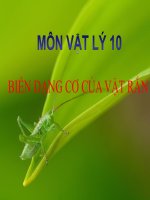 Bài giảng bài biến dạng cơ của vật rắn vật lý 10 (4) 