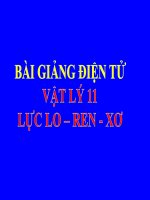 Bài giảng bài lực lo   ren   xơ vật lý 11 (4) 