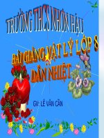 Bài giảng bài dẫn nhiệt vật lý 8 (8) 
