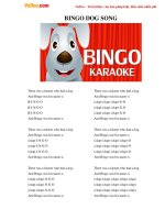 Video học Tiếng Anh cho trẻ em: Bingo Dog Song