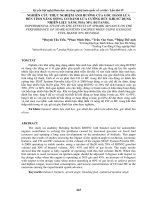 NGHIÊN cứu THỰC NGHIỆM ẢNH HƯỞNG của góc ĐÁNH lửa đến TÍNH NĂNG ĐỘNG cơ ĐÁNH lửa CƯỠNG bức KHI sử DỤNG NHIÊN LIỆU XĂNG PHA 30% BUTANOL