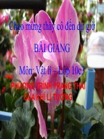 Bài giảng bài phương trình trạng thái của khí lí tưởng vật lý 10 (4) 