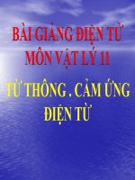 Bài giảng bài từ thông  cảm ứng điện từ vật lý 11 (4) 