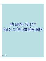 Bài giảng bài cường độ dòng điện vật lý 7 (7) 