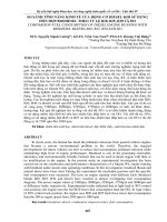 SO SÁNH TÍNH NĂNG KINH tế của ĐỘNG cơ DIESEL KHI sử DỤNG hỗn hợp BIODIESEL THEO tỷ lệ b20, b25, b30 và DO