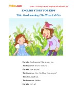 Video học Tiếng Anh cho trẻ em: The Wizard of Oz - Nice to meet you