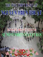 Bài giảng bài sự nở vì nhiệt của vật rắn vật lý 10 (5) 