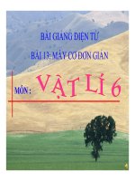 Bài giảng bài máy cơ đơn giản vật lý 6 (6) 