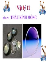 Bài giảng bài thấu kính mỏng vật lý 11 (5) 