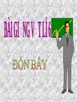 Bài giảng bài đòn bẩy vật lý 6 (2) 