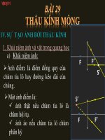 Bài giảng bài thấu kính mỏng vật lý 11 (4) 