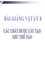 Bài giảng bài các chất được cấu tạo như thế nào vật lý lớp 8 (9) 