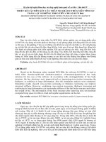 THIẾT kế cải TIẾN kết cấu THÂN XE KHÁCH THỎA mãn TÍNH AN TOÀN lật NGHIÊNG THEO TIÊU CHUẨN ECE r66