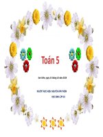 Bài giảng toán 5 viết các số đo diện tích dưới dạng số thập phân (1) 