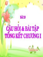 Bài giảng bài câu hỏi và bài tập tổng kết chương cơ học vật lý 8 