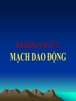 Bài giảng bài mạch dao động vật lý 12 (2) 