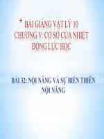 Bài giảng bài nội năng và sự biến thiên nội năng vật lý 10 (9) 