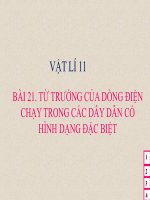 Bài giảng bài từ trường của dòng điện chạy trong các dây dẫn có hình dạng đặc biệt vật lý 11 (8) 