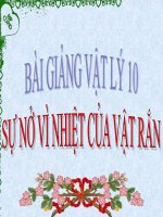 Bài giảng bài sự nở vì nhiệt của vật rắn vật lý 10 (6) 