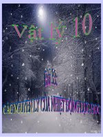 Bài giảng bài các nguyên lí của nhiệt động lực học vật lý 10 