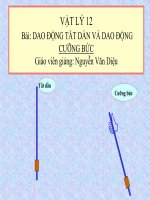 Bài giảng bài dao động tắt dần và dao động cưỡng bức vật lý 12 (2) 