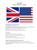 Phân biệt tiếng Anh - Anh và Anh - Mỹ