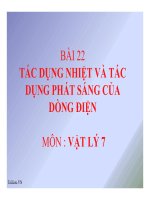 Bài giảng bài tác dụng nhiệt và tác dụng phát sáng của dòng điện vật lý 7 (4) 